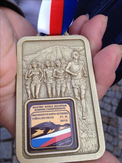 Медаль Чемпионата Мира по горному бегу среди ветеранов 2013 года